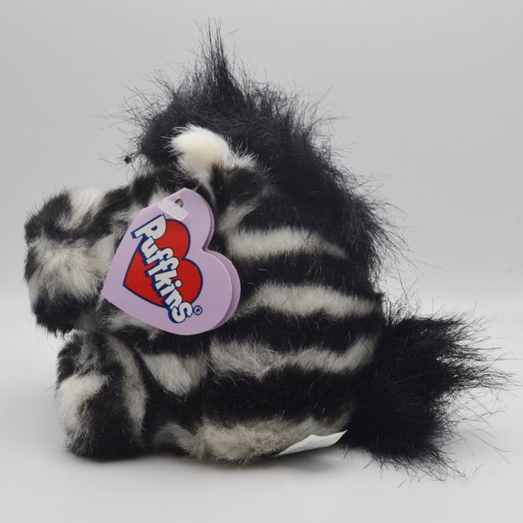 Zack the Zebra Puffkins by Swibco Style 6640 Bean Bag Plush - Picture 4 of 8